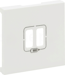 NILOE STEP USB A+A 2,4A biała Plakietka