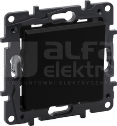 NILOE STEP czarny Przycisk pojedynczy zaciski sprężynowe