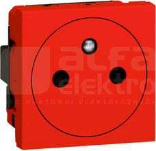 M45 2P+Z 16A 250VAC czerwony Gniazdo zacisk automatyczny