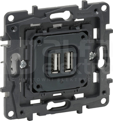 NILOE STEP USB A+A 2.4A Mechanizm gniazda
