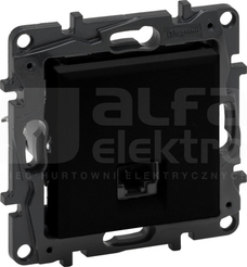 NILOE STEP RJ45/KAT6 FTP czarny Gniazdo