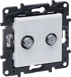 NILOE STEP biały GNIAZDO TV F