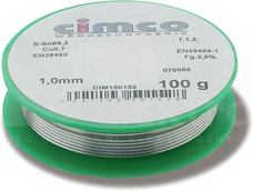 S-Sn99,3, Cu0,7 bezołowiowe 1mm/250g Spoiwo