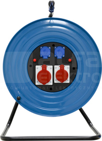 32A/5P 16A/5P 2GS fi470mm  IP44 Rozgałęźnik na bębnie