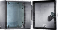 EB E-Box 150x150x80 RAL7035 Obudowa z płytą montażową metalowa