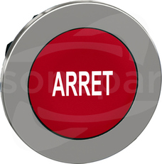 ZB4FA433 czerwony oznaczenie ARRET Główka przycisku