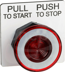 9001SKR9R Z czerwonym pokrętłem 30mm Operator push pull