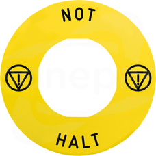 ZBY9230T ESTOP NOT HALT ETYKIETA