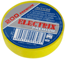 ELECTRIX 200 PREMIUM 0,18x19mm 18m żółty Taśma elektroizolacyjna PCV