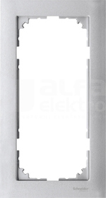 MERTEN M-PURE aluminium Ramka 2-krotna bez poprzeczki