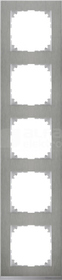 MERTEN M-PURE DECOR stal szlachetna Ramka 5-krotna