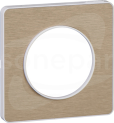 Odace S52P802L Podstawa biała bronze Ramka 1-krotna