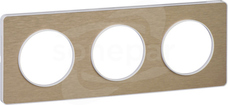 Odace S52P806L Podstawa biała bronze Ramka 3-krotna