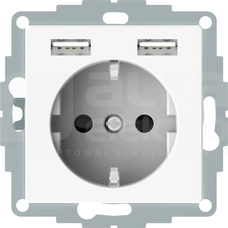 MTN2366-0319 GN. SCHUKO Z ŁADOWARKĄ USB