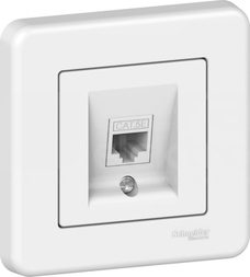LNA4300121 biały Gniazdo komputerowe RJ45 kat.5