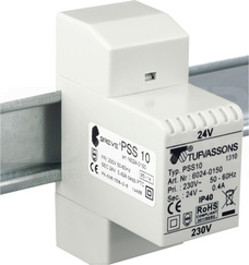 PSS 10T 230/ 24V na szynę Transformator w obudowie