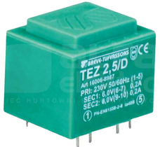 TEZ 2,5/D 230/6-6V Transformator zalew.żywicą