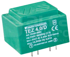 TEZ 4,0/D 230/12V Transformator zalew.żywicą