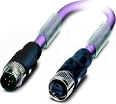 AB-DN-1,0PUR-M12MS-M12FS PRZEWÓD WTYK/GNIAZDO