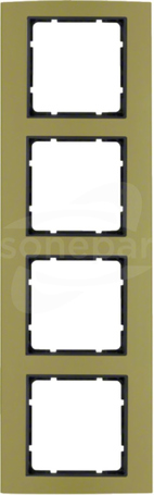 B.3 aluminium/złoty/antracyt Ramka 4-krotna