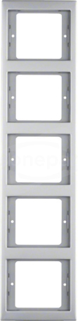 K.5 stal szlachetna inox Ramka 5-krotna pionowa