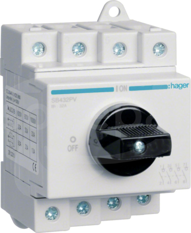 SB432PV 32A 4P 1000V Rozłącznik modułowy (PV)