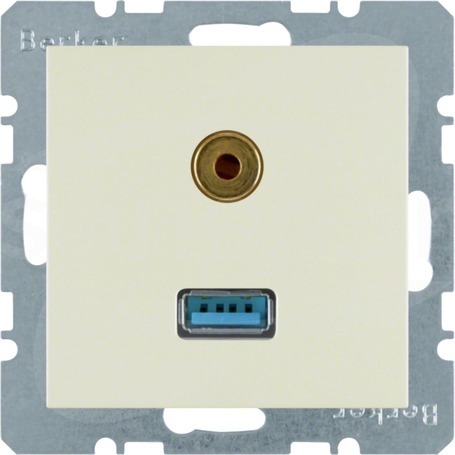 S.1 kremowy połysk Gniazdo USB/3,5mm Audio