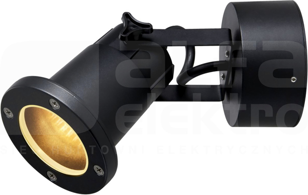 NAUTILUS WL QPAR51 GU10 IP54 czarny Lampa naścienna