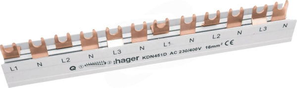 KDN451D 16mm2 12mod. Szyna grzebieniowa 4P