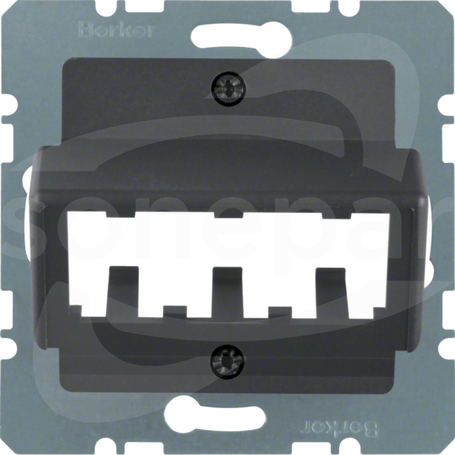 B.3/B.7 antracyt Płytka centr. do 3 MINI-COM Module