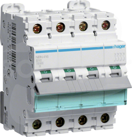 NBN416 4P B16A Wyłącznik nadprądowy 10kA