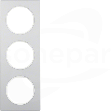R.3 aluminium/biały Ramka 3-krotna