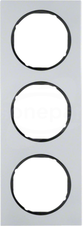 R.3 aluminium/czarny Ramka 3-krotna