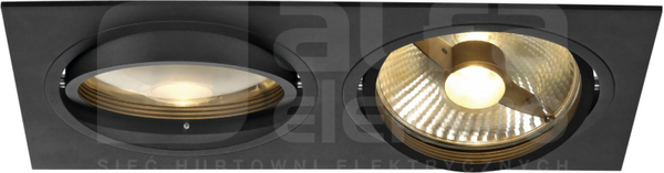 NEW TRIA ES111 2x75W GU10 czarny Downlight LED