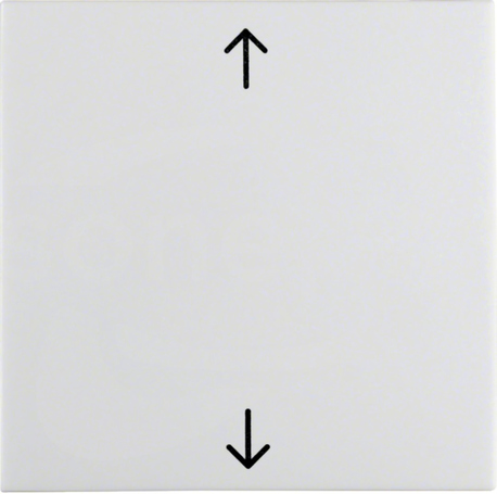 S.1/B.3/B.7 GLAS śnieżnobiały połysk Klawisz 1x z nadr.strzałki