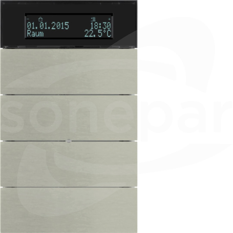 75664593 4-krotny INOX Przycisk z wyświetlaczem