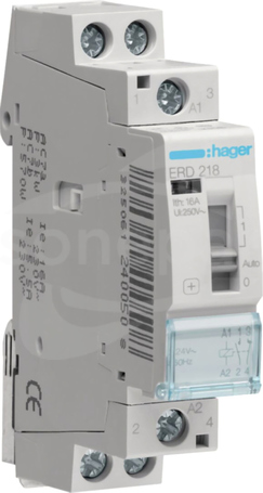 ERD218 24VAC 16A 1NO+1NC Przekaźnik instalacyjny