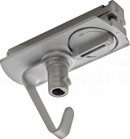 Adapter szyny 1-faz.srebrnoszary Adapter