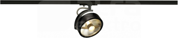 KALU TRACK 1x75W GU10 QPAR111 1F Oprawa halogenowa czarna
