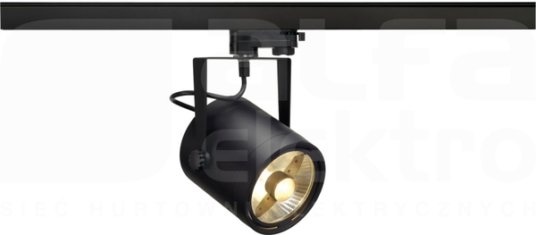 EURO SPOT 75W ES111 czarny Reflektor halogenowy na szynę