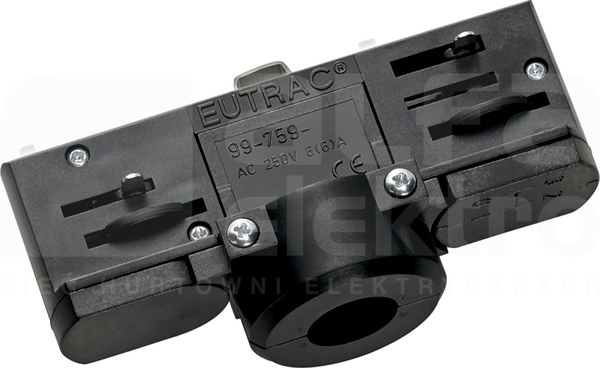 EUTRAC czarny Adapter szynowy