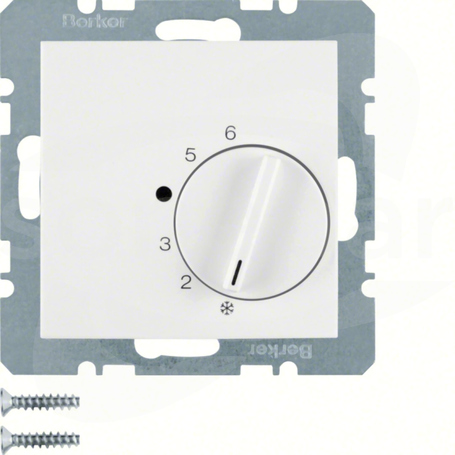 B.3/B.7 GLAS biały Regulator temperatury pomieszcze