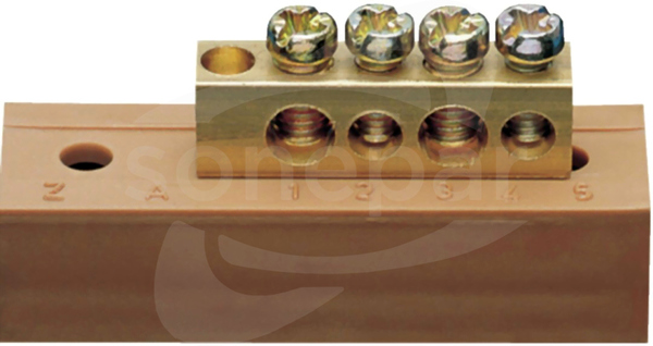 KM04L 2x16+2x10 mm2 Listwa przyłączeniowa z cokołem fazowa