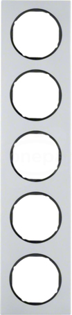 R.3 aluminium/czarny Ramka 5-krotna