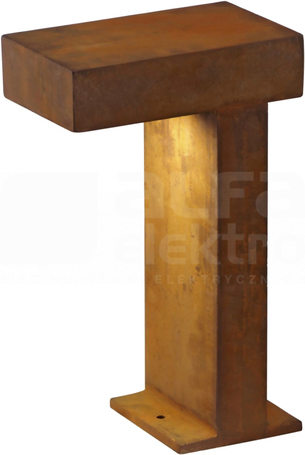 RUSTY PATHLIGHT 9W GX53 Słupek ogrodowy