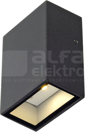 QUAD 1x3W 3000K antracyt Oprawa LED ścienna