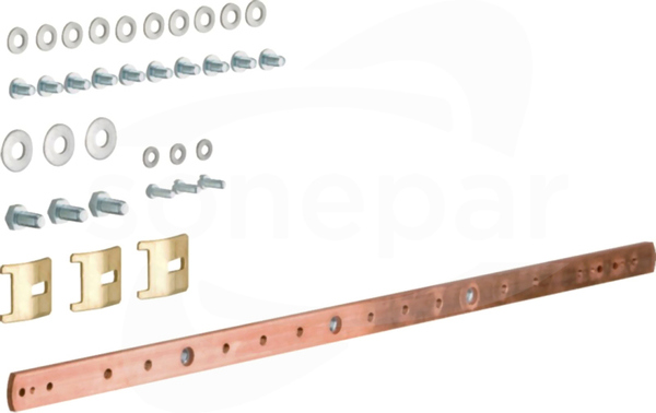 UZ020 20x5mm 2-pol. Szyna uziemiająca