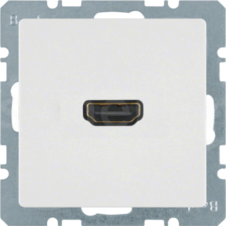 Q.1 biały aksamit Gniazdo HDMI 90st.