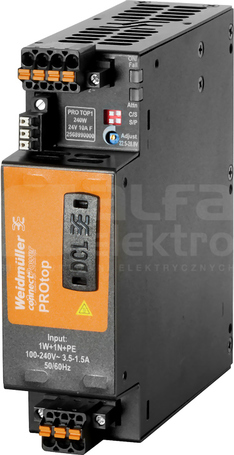 PRO TOP1 240W 24V 10A F Zasilacz jednofazowy