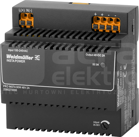 PRO INSTA 96W 48V 2A Zasilacz DC